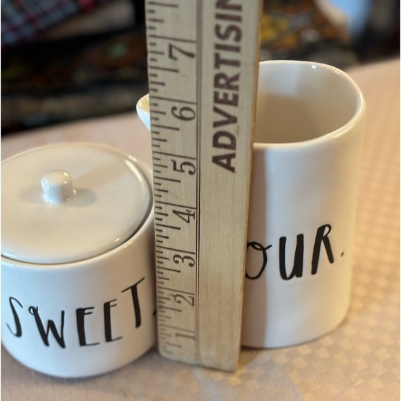 Rae Dunn Creamer and Lidded Sugar Bowl - Picture 4 of 4